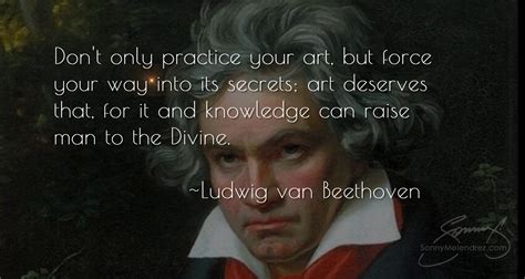 Ludwig Van Beethoven Quotes Dont Only Practice Your Art