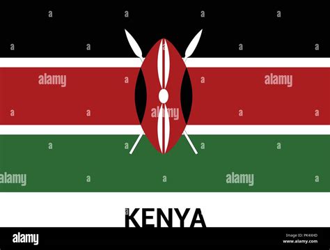 Kenya flag design vector Stock Vector Image & Art - Alamy