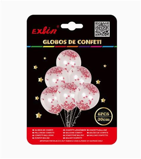 Set De Globos Confeti Importadora Exlin