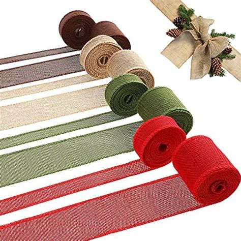 Amazon Rolls Yards Christmas Wired Edge Ribbons Christmas