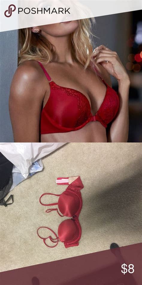 Victoria Secrets Bra 32a Red Double Push Up Vs Bra 32a Pink Victorias