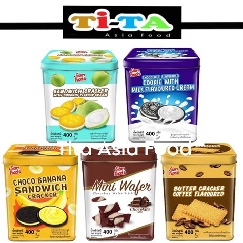 Tita HALAL Thailand Siam Foods Tin Biscuit 400g Shopee Malaysia