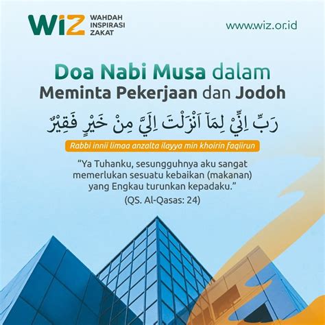 Doa Nabi Musa Dalam Meminta Jodoh Pekerjaan Dan Doa Lainnya Wahdah