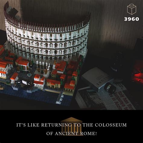 Givenni Architecture The Roman Colosseum Building Set Collectible Model For Adults Compatible