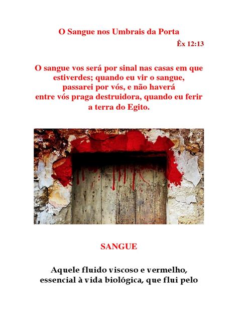 O Sangue Nos Umbrais Da Porta Pdf