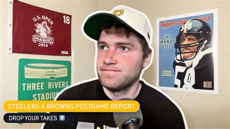 Steelers X Browns Postgame Report Youtube