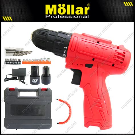 Jual Hdt Cdd Mesin Bor Baterai Cas Charger V Cordless Drill Mata