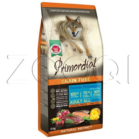 Primordial Dog Adult Trout & Duck для взрослых собак (форель, утка ...