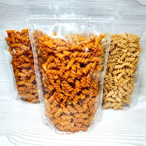 Jual Makaroni Spiral Makaroni Spiral Pedas Dan Asin Kemasan Murah