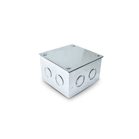 Caja Distribucion Galvanizada Emt 100x100x65mm Con Tapa Ferreteria Toso