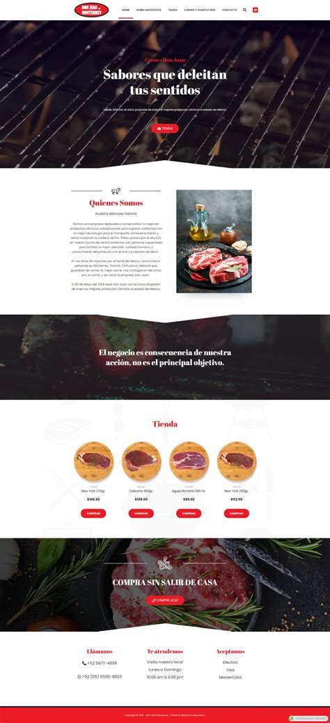 Carnes Don Juan México Dawison Web Designer