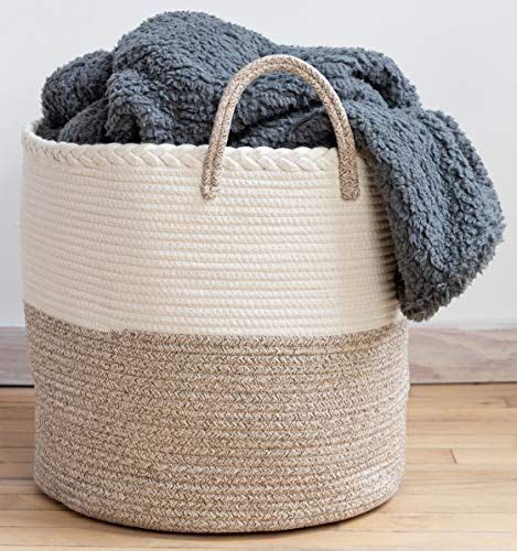 Xxl Premium Cotton Rope Basket X Large Baskets For Storage