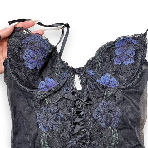 Vintage Escante Lingerie Bodysuit Size Medium A Or Depop