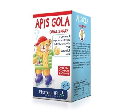 PHARMALIFE APIS GOLA Oralni Sprej 20ml Za Usta Grlo I Desni Za Djecu