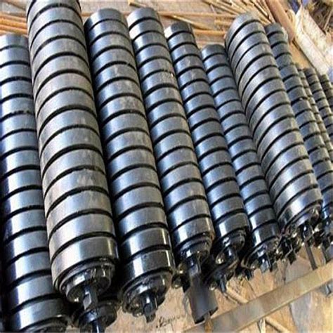 B Type Spiral Rubber Roller For Belt Conveyor China Troughing