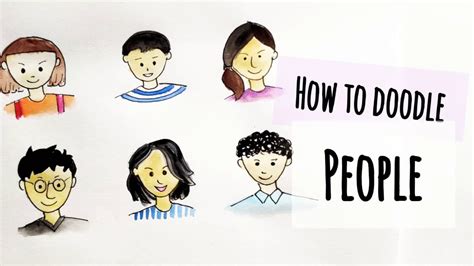 How To Doodle People How To Draw Human Characters Easy Human Faces