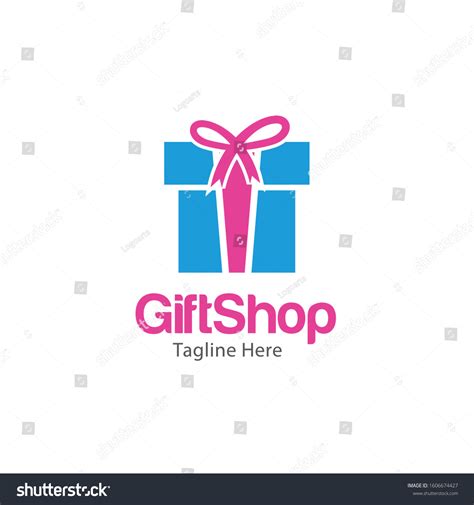 Gift Shop Logo Icon Vector Template Stock Vector (Royalty Free) 1606674427