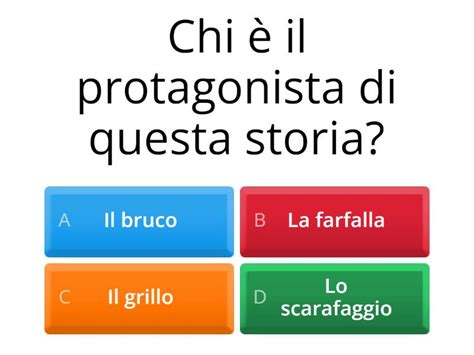 Il Bruco E La Farfalla Comprensione Quiz