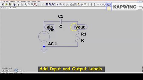 Rc Rl High Pass Filter On Ltspice Youtube