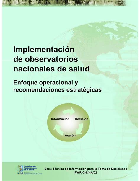 Pdf Implementación De Observatorios Nacionales De Salud Documento