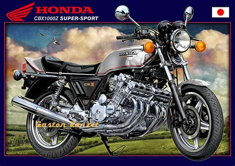 Classic Motorcycle Posters — Honda Cbx1000 Super Sport