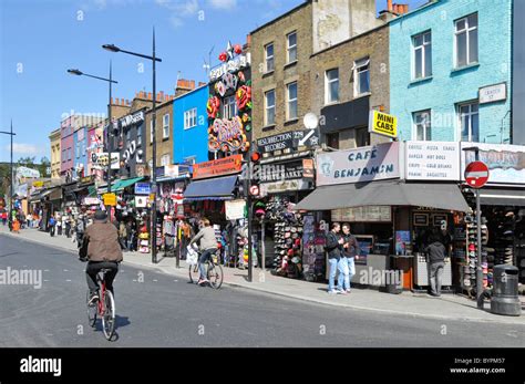 Camden High Street shops Stock Photo - Alamy