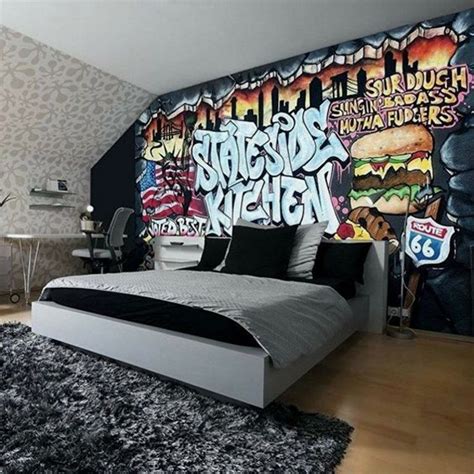 Impressive Graffiti Bedroom Decorating Ideas Homemydesign