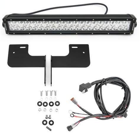 2015 2018 Ford Ranger T6 Front Bumper Center Led Kit With 1 20 Inch Led Straight Double Row