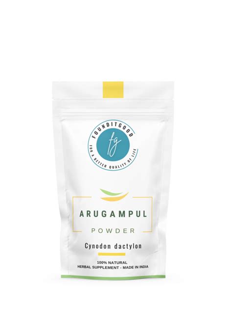 Arugampul Powder Cynodon Dactylon Bermuda Grass 100 Natural