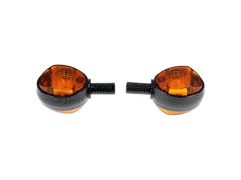 Set 2 Blinker In Carbonoptik Mit Orangenem Glas Simson KR51 1