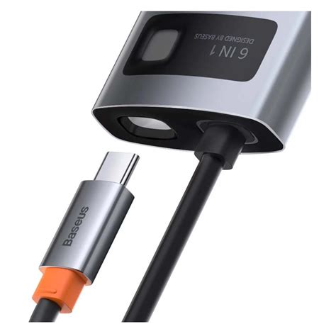 Docking Station Baseus Metal Gleam USB-C Gray CAHUB-CW0G