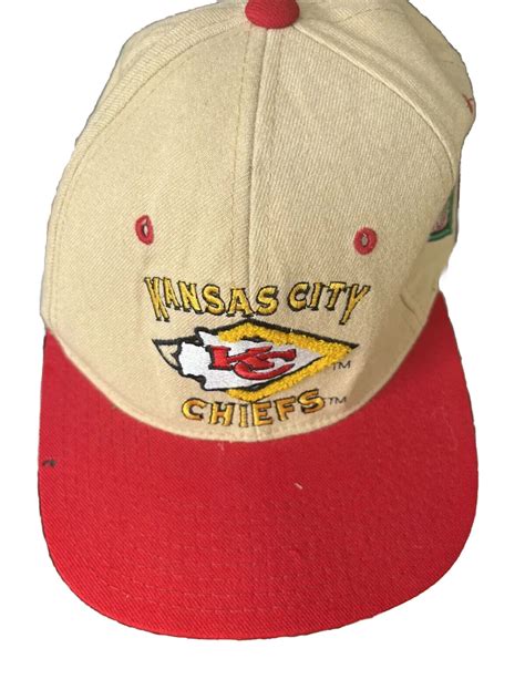 Vintage Kansas City Chiefs Starter The Natural Snapback Hat Wool 90s