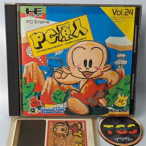 Pc Genjin Nec Pc Engine Hucard Japan Ver Pce Platform Hudson Kid Bonk