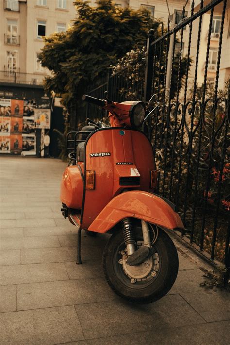 Photo of an Orange Motorcycle · Free Stock Photo