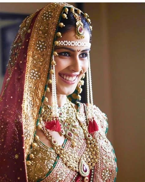 Genelia Dsouza Bollywood Bride Wedding Dress Traditional Red