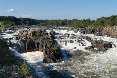 Great Falls of the Potomac River. Virginia (L)- Maryland (R) – Geology Pics