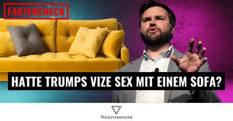 Faktencheck Hatte Trumps Vize J D Vance Sex Mit Einer Couch