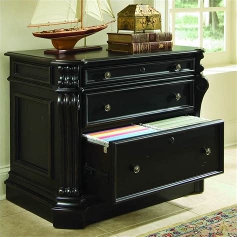 Telluride 76 Executive Wood Desk With Leather Top In Black By Hooker