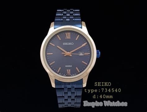 Empirewatches Jam Tangan Seiko 734540 Pria Cowok Tanggal Aktif Analog