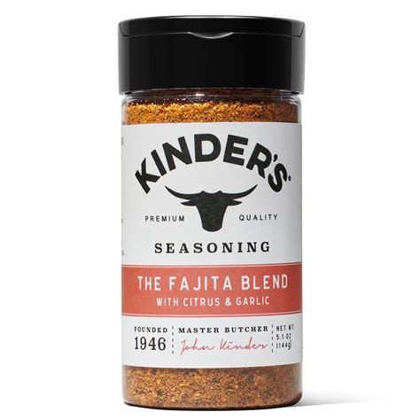 Kinders The Fajita Blend Seasoning With Citrus And Garlic 51oz