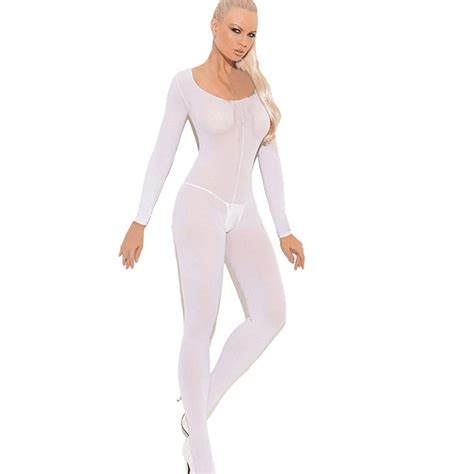 Puntoco Plus Size Underwear Clearance Sexy Open Crotch Body Stocking Bodysuit Nightwear Lingerie