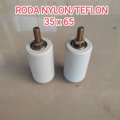 Jual Roda Nylon Teflon Roller Pintu Pagar Roda Nylon Ukuran X