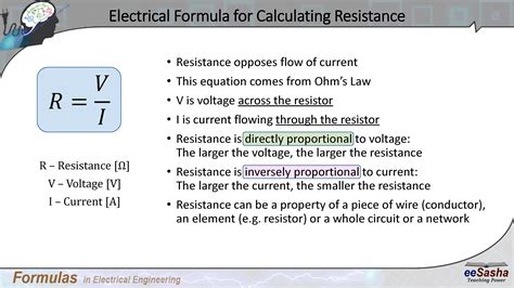 electrical formula  calculating resistance eesasha electrical