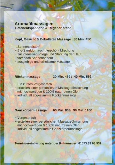 Massage Service Camping Ostsee Campingpark Rerik