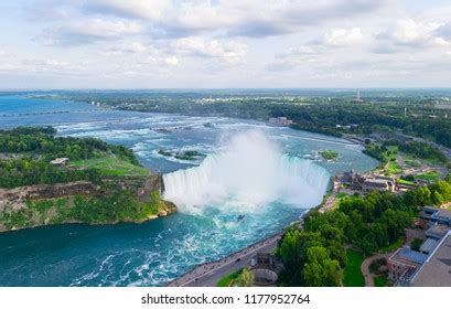 Aerial View Niagara Horseshoe Falls Ontario Stock Photo 482938408 ...