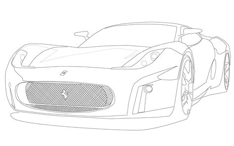 Coloriages Ferrari Coloriages Gratuits Imprimer