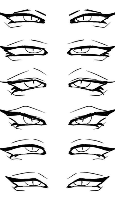 The Different Types Of Eyes Drawn In Black And White