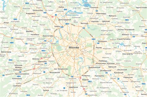 Карта москвы с указанием сторон света