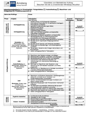 Fillable Online Ihk Arnsberg Checkliste Im Doc Fax Email Print Pdffiller