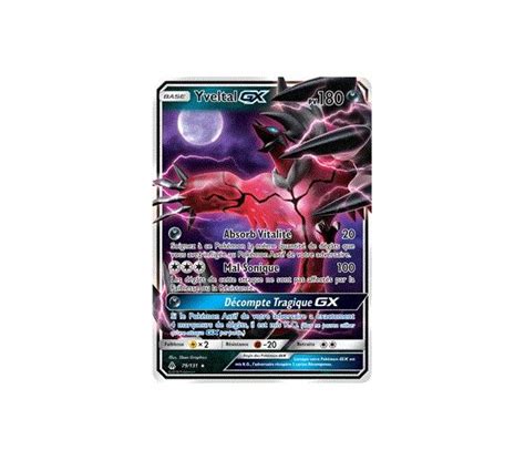 Yveltal Gx Pv Soleil Et Lune Lumiere Interdite Carte